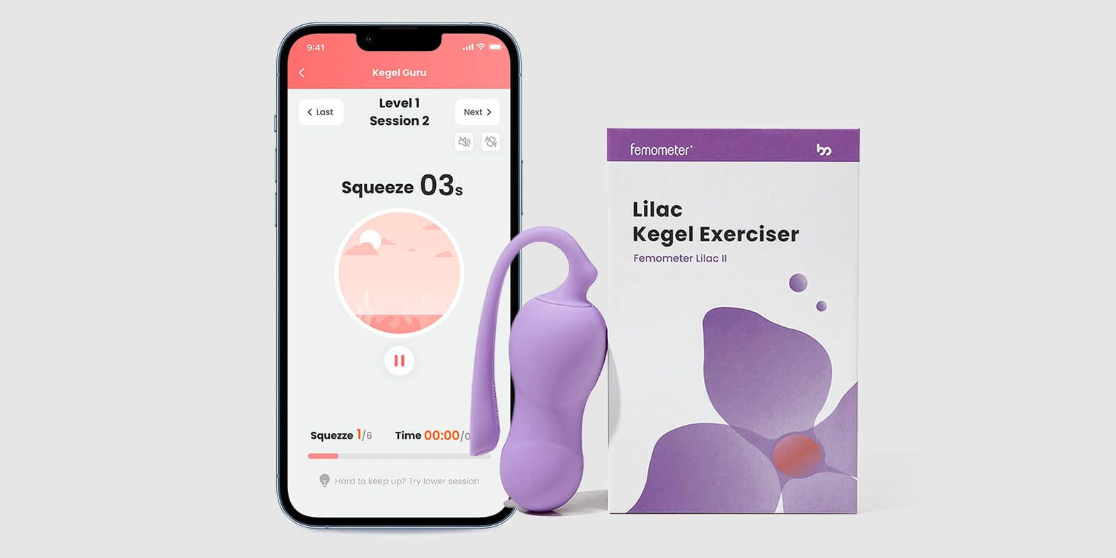 Femometer App with Kegel Exerciser
